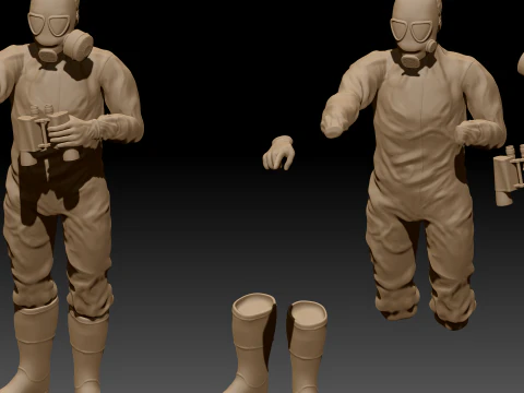 Hazmat soldiers 3D Print Model