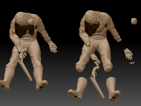 Hazmat soldiers 3D Print Model