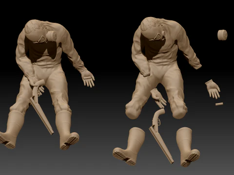 Hazmat soldiers 3D Print Model