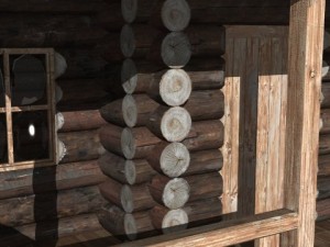 log cabin Modelo 3D