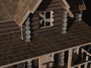log cabin Modelo 3D