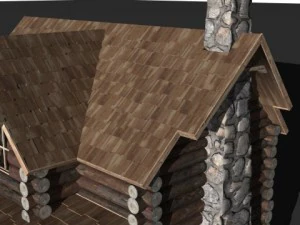 log cabin 3D Model