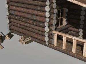 log cabin 3D Model