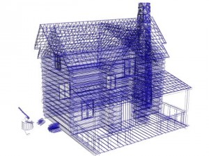 log cabin Modelo 3D