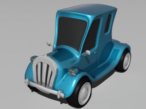 cartoon car 3Dモデル
