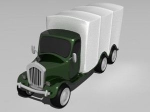 cartoon truck 3D Model