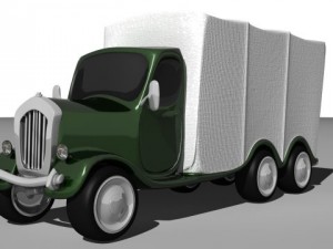 cartoon truck 3D Modell