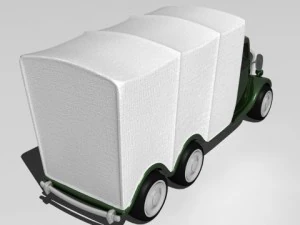 cartoon truck 3D Model