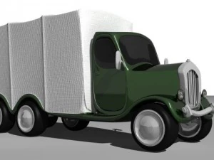 cartoon truck 3D Model