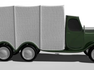 cartoon truck 3D Model