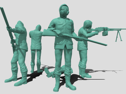 Stalker soldiers 3D Print Model