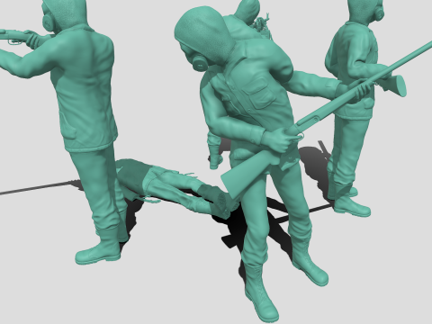 Stalker soldiers 3D Print Model