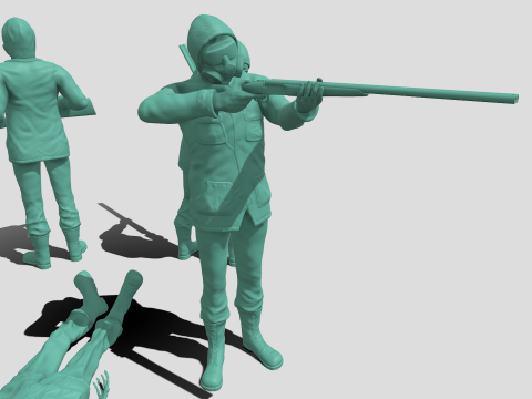 Stalker soldiers 3D Print Model