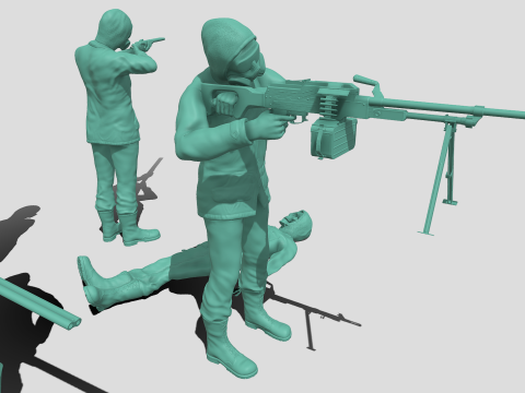 Stalker soldiers 3D Print Model