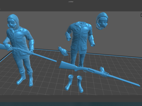 Stalker soldiers 3D Print Model