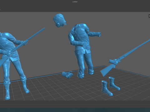 Stalker soldiers 3D Print Model
