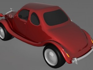 old cartoon car 3D 模型