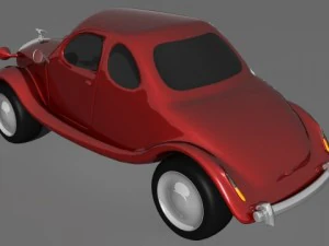 old cartoon car 3D Model
