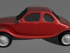 old cartoon car 3D 模型