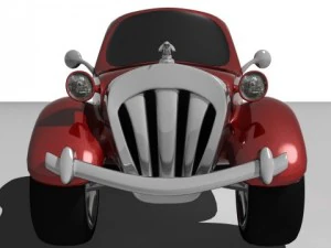 old cartoon car 3D Model