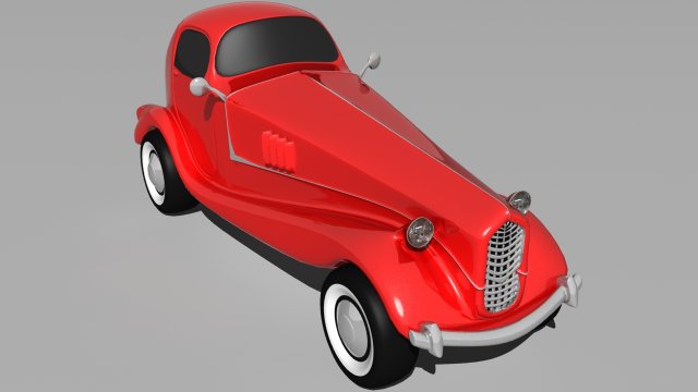 cartoon car 3D Model .c4d .max .obj .3ds .fbx .stl .blend 