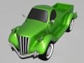 cartoon pickup truck 3D Model