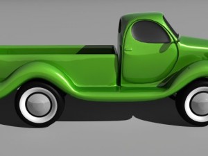 cartoon pickup truck 3D Модель