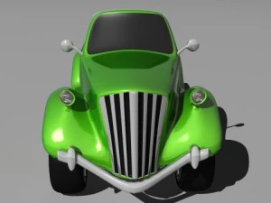 cartoon pickup truck 3D Model