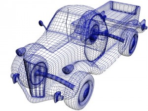 cartoon pickup truck 3D Модель