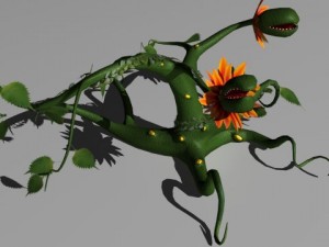 vine monster plant 3D Model