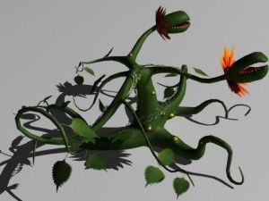 vine monster plant 3D Model