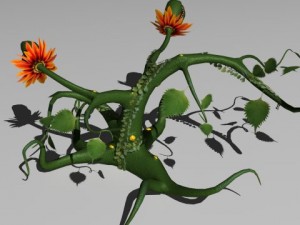 vine monster plant 3D Model