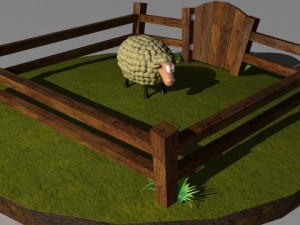 cartoon sheep 3D 모델