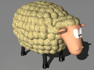 cartoon sheep 3D 모델