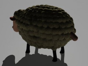 cartoon sheep 3D 모델
