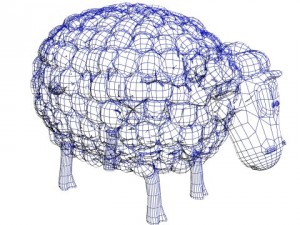 cartoon sheep 3D 모델