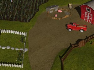 cartoon farm 3D Model
