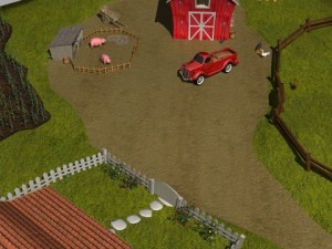 cartoon farm 3D Model