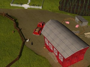 cartoon farm 3D Model