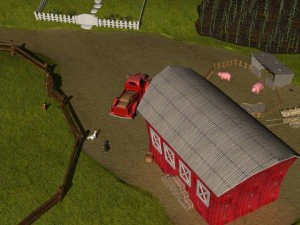 cartoon farm 3D Model