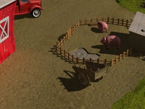 cartoon farm 3D Model