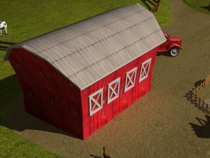 cartoon farm 3D Model