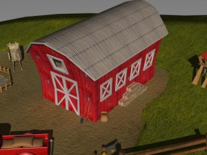 cartoon farm 3D Model