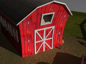 cartoon farm 3D Model
