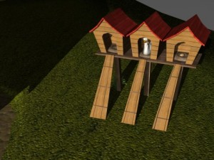 cartoon farm 3D Model