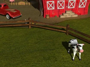 cartoon farm 3D Model