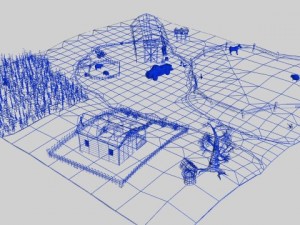 cartoon farm 3D Model