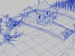 cartoon farm 3D Model