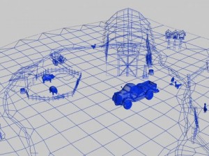 cartoon farm 3D Model