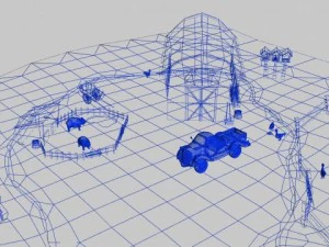 cartoon farm 3D Model